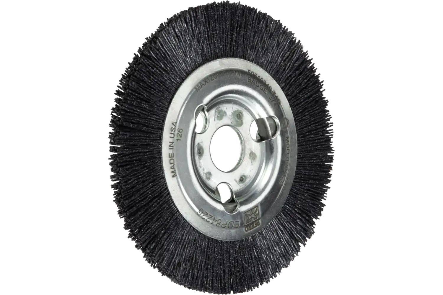 Picture of Pferd M-BRAD® Wheel Brush 4" Dia Narrow Face .022/120 Grit CO 5/8-1/2" Arbor